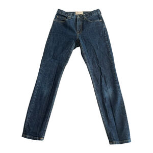 Everlane Jeans Womens Size 26 Regular Dark Blue Slim Straight Mid Rise Stretch